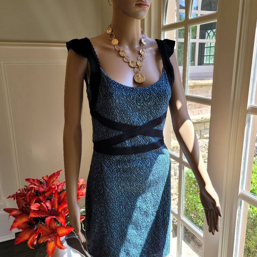Free People S/P Tourqois and black Dress